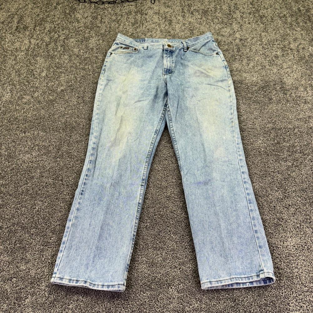 Riders Jeans Womens 35x29 Light Wash Straight Leg Denim